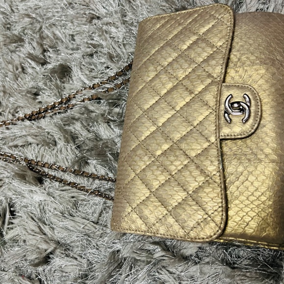 100% Authentic Gold Python Chanel Bag - Picture 9 of 11